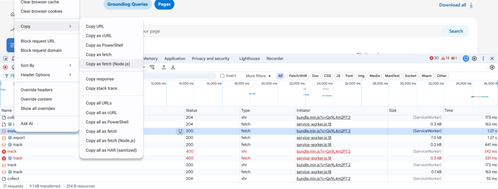 Copy as Fetch (node.js)