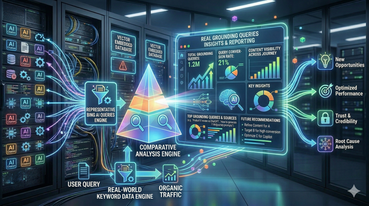 How to Generate Real Grounding Queries from Bing Webmaster Tools Representative Grounding Queries