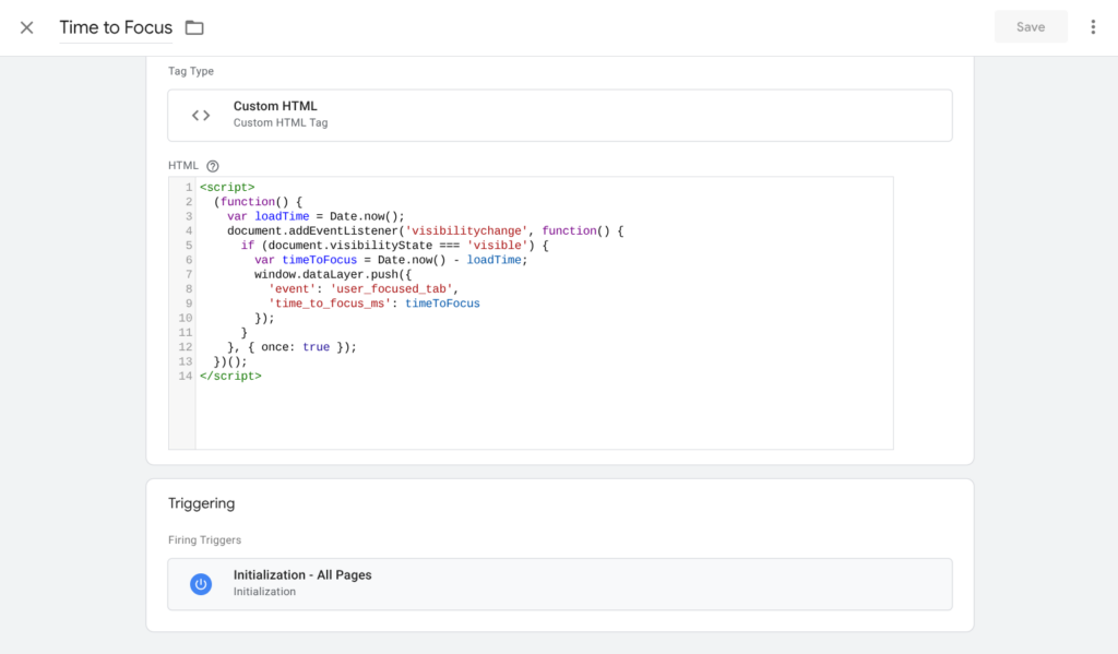 Custom Script - Time to Focus
